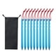 thumbnail image 4 of 10 estacas para carpa con cuerdas reflectantes, resistentes y estables, para acampar Azul, 4 of 9