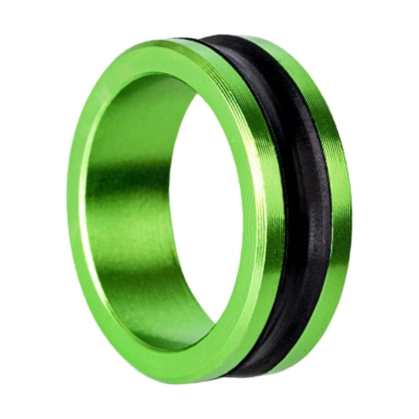 Anillo de línea de pesca cómodo y ensanchado, herramienta de pesca de regalo para pescadores, diseño ergonómico. 1 pieza verde