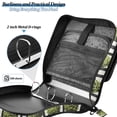 thumbnail image 4 of FORMRS Zipper Binder with Shoulder Strap 2-inch Ring 500 Sheet Capacity File Bag, Black Striped Trees, 4 of 5