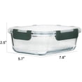 thumbnail image 2 of [8-Pack,30 oz]Glass Meal Prep Containers,Glass Food Storage Containers,Airtight lunch Containers with Lids, Microwave, Oven, Freezer and Dishwasher,Gray, 2 of 2