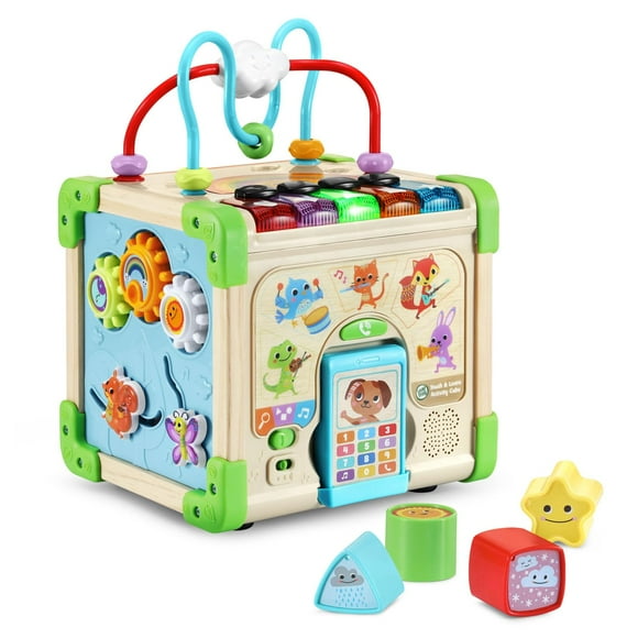 Cubo de actividades LeapFrog Touch and Learn de madera de más de 12 meses