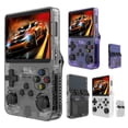 thumbnail image 3 of R36S Retro Handheld Video Game Console 3.5 Inch IPS Screen for Kids(64G Purple), 3 of 7