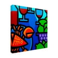 thumbnail image 2 of Trademark Fine Art 'Lobster Wine and Limes' Canvas Art by John Nolan, 2 of 3
