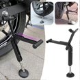 thumbnail image 4 of Motorcycle Rear Front Wheel Lift Stand Labor-saving Foldable Wheel Lift Stand For Indoor Outdoor Single Arm, 4 of 5