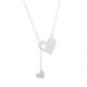 thumbnail image 2 of Fiudx Collar con Colgante de Corazón, Diseño de Acero Inoxidable, Glamour Vintage, Cadena Larga, Cierre de Mosquetón, Regalo para Ella, Regalo de San Valentín, 50 Cm de Largo, 2 of 6
