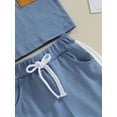 thumbnail image 6 of Bagilaanoe 2pcs Toddler Baby Boy Shorts Set Contrast Colors Short Sleeve T Shirt Tops + Shorts 6M 12M 18M 24M 3T Kids Casual Summer Clothes, 6 of 8
