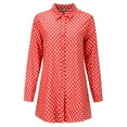 thumbnail image 5 of Beach Vacation Clothes for Women, Women'S Tops, Trendy Women Long Sleeve Blouse Polka Dot Shirt Top Elegant Casual Women Shirts for All Occasions, 5 of 8