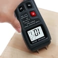 thumbnail image 3 of Digital Wood Moisture Meter Wood Humidity Tester Hygrometer Timber Damp Detector Large LCD Display (Black), 3 of 7