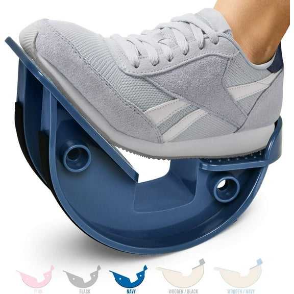 Yes4All Foot Rocker Calf Stretcher – for Flexibility, Mobility and Range of Motion Improvement (Navy, Plastic, Unilateral)