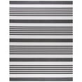 thumbnail image 2 of SAFAVIEH Beach House Henry Striped Indoor/Outdoor Area Rug, Light Grey/Charcoal, 8' x 8' Square, 2 of 7
