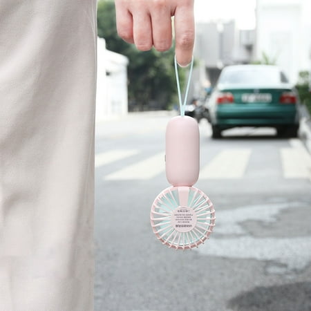 

2023 USB Handheld Mini Fan Cartoon Portable Lanyard Portable Pocket Charging Outdoor Fan Dormitory