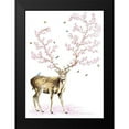 thumbnail image 2 of Wickstrom, Martin 11x14 Black Modern Framed Museum Art Print Titled - Cherry Blossom Deer, 2 of 5