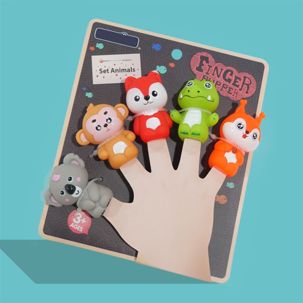 Gupbes Jouets Marionnettes à Doigt Poupées en Peluche Colorées pour Enfants