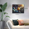 thumbnail image 5 of 12x16 inch Paintings Wall Decor Solar System Cosmic Planet Poster,Man Cave,Campus Library,Cafes Wall Decor Art Prints Canvas,Gifts For Planetary Enthusiasts,Cafes,Lounge,Man Cave,Living Room, 5 of 6