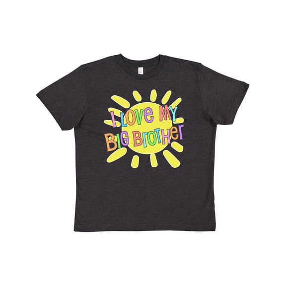 Inktastic I Love my Big Brother- sun and rainbow letters Youth T-Shirt