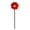 Red Water dispenser, variant on Bee Watering Station for Garden,Butterfly Drinking Stations with Flower Design,Colorful Resin Flower Bee Pollinator Feeder with Metal Stake,Flowers Butterfly Bath Bowl for Outdoor Yard