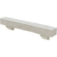 thumbnail image 3 of Ekena Millwork 8"H x 10"D x 48"W Hand Hewn Faux Wood Fireplace Mantel Kit with Ashford Corbels, Factory Prepped, 3 of 10