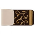 thumbnail image 5 of Indoor Non Slip Carpet Stair Treads 8.5"x26" Floral Set of 7 in Brown, 5 of 8