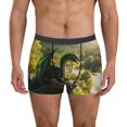 thumbnail image 1 of Balery Deep Forest Stone Green Dragon Calzoncillos bóxer para hombre, ropa interior de algodón suave y transpirable con cinturilla de nailon-X-Large, 1 of 5