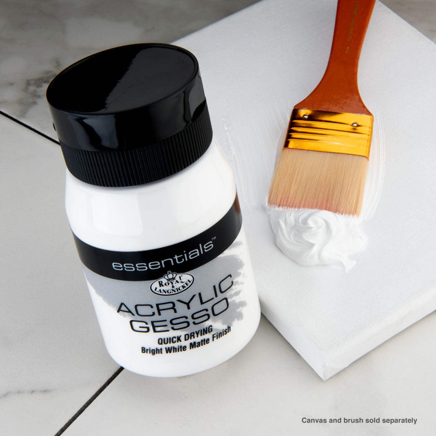 (2 pack) Royal & Langnickel Essentials 500ml Gesso Acrylic Paint Medium