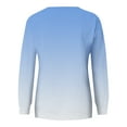 thumbnail image 4 of Busydd Womens Sweatshirts 2024 Gradient Color Crewneck Sweatshirts Long Sleeve Shirts for Women Casual Loose Oversized Hoodie Pullover Tops Fashion Fall Clothes with Pocket, 4 of 5