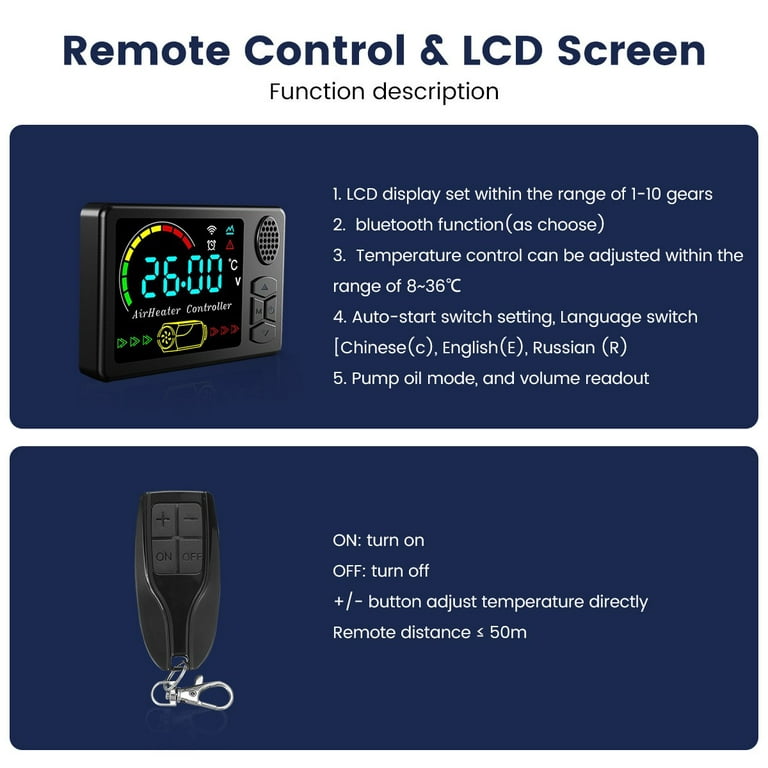 Home Heaters Hcalory 5 8KW Car Air Diesel 12V 24V Universal Parking  Bluetooth App Remote Switch For RV W221025 From Us_colorado, $313.57