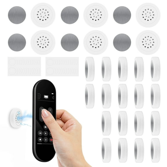 12/24 Pcs Magnetic Remote Control Holder No Drilling Remote Control Organizer Space Saving TV Controller Holder for Home Office Bedroom Living Room