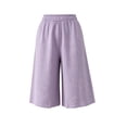 thumbnail image 4 of Noric Women's Plus Size Capri Pants Casual Wide Leg Casual Flowy Culottes Summer Lounge Beach Pants with Pockets, 4 of 7