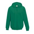 thumbnail image 1 of Awdis - Sudadera lisa con capucha y cremallera completa - Correr/Fitness (Verde botella), 1 of 3