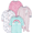 Clouds, variant on Gerber Baby Girl Sleep 'n Play Footed Pajamas, 4-Pack