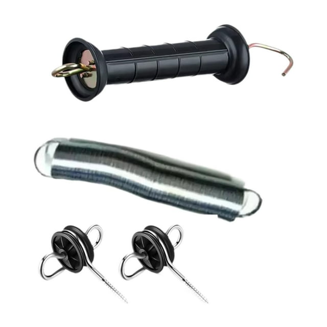 Juego de manijas para cercas eléctricas,Juego de manijas para cercas eléctricas con aisladores de anclaje,Juego de manijas para cercas con resortes confiables y resistentes,Piezas fáciles de