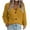 Yellow, variant on Simua Women's Knit Open Front Sweater Long Sleeve Button Loose Short Cardigan Outerwear Coats
