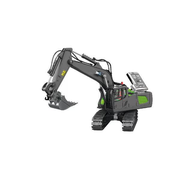 Excavadora Control Remoto Rc Juguete NEGRO