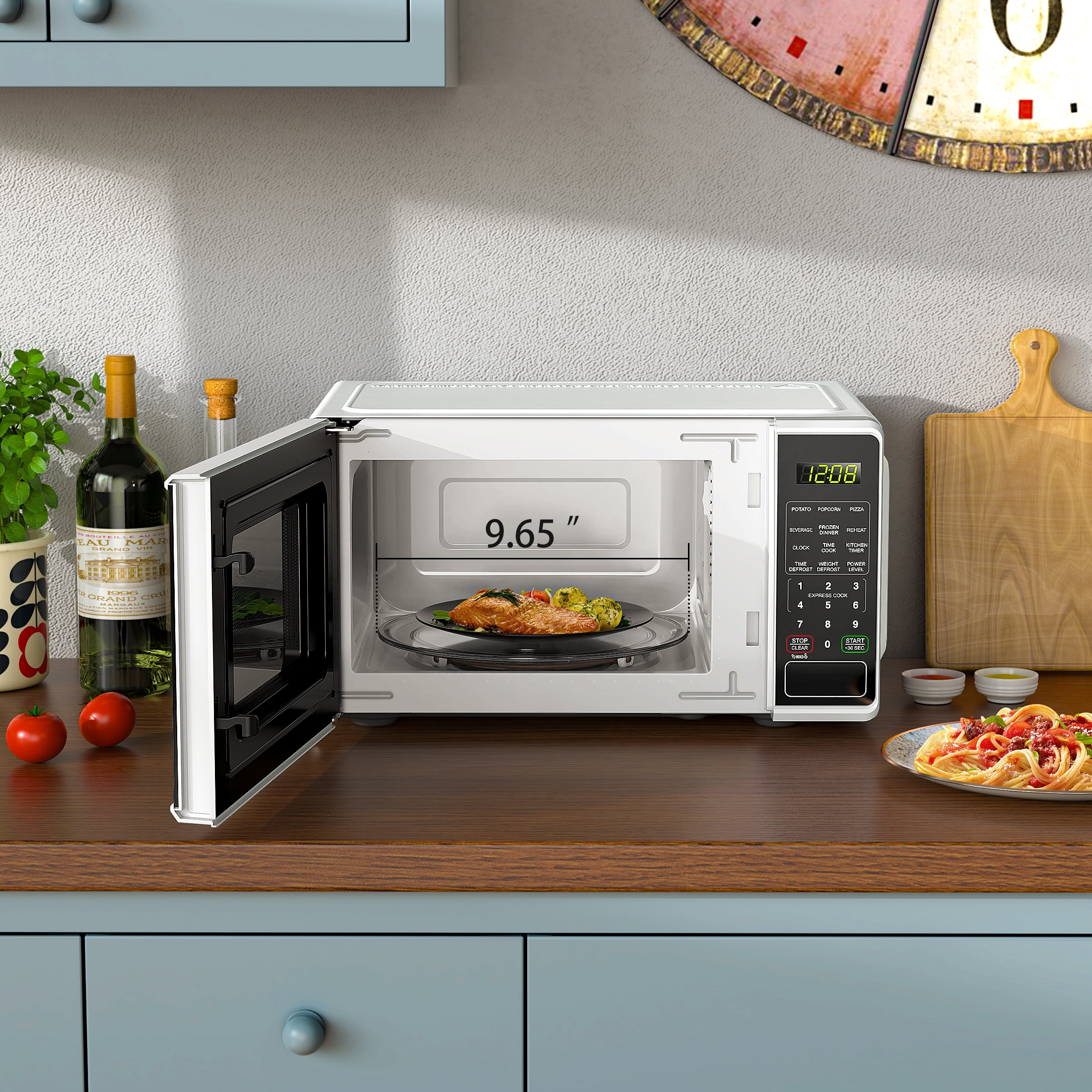 (3 pack) Mainstays 0.7 Cu ft Countertop Microwave Oven, 700 Watts, White