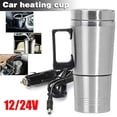 thumbnail image 6 of Stainless Car Heated Smart Mug With Temperature Control Electric Water Cup 12V/24V Kettle Coffee Tea Milk Heated 300ml, 6 of 7