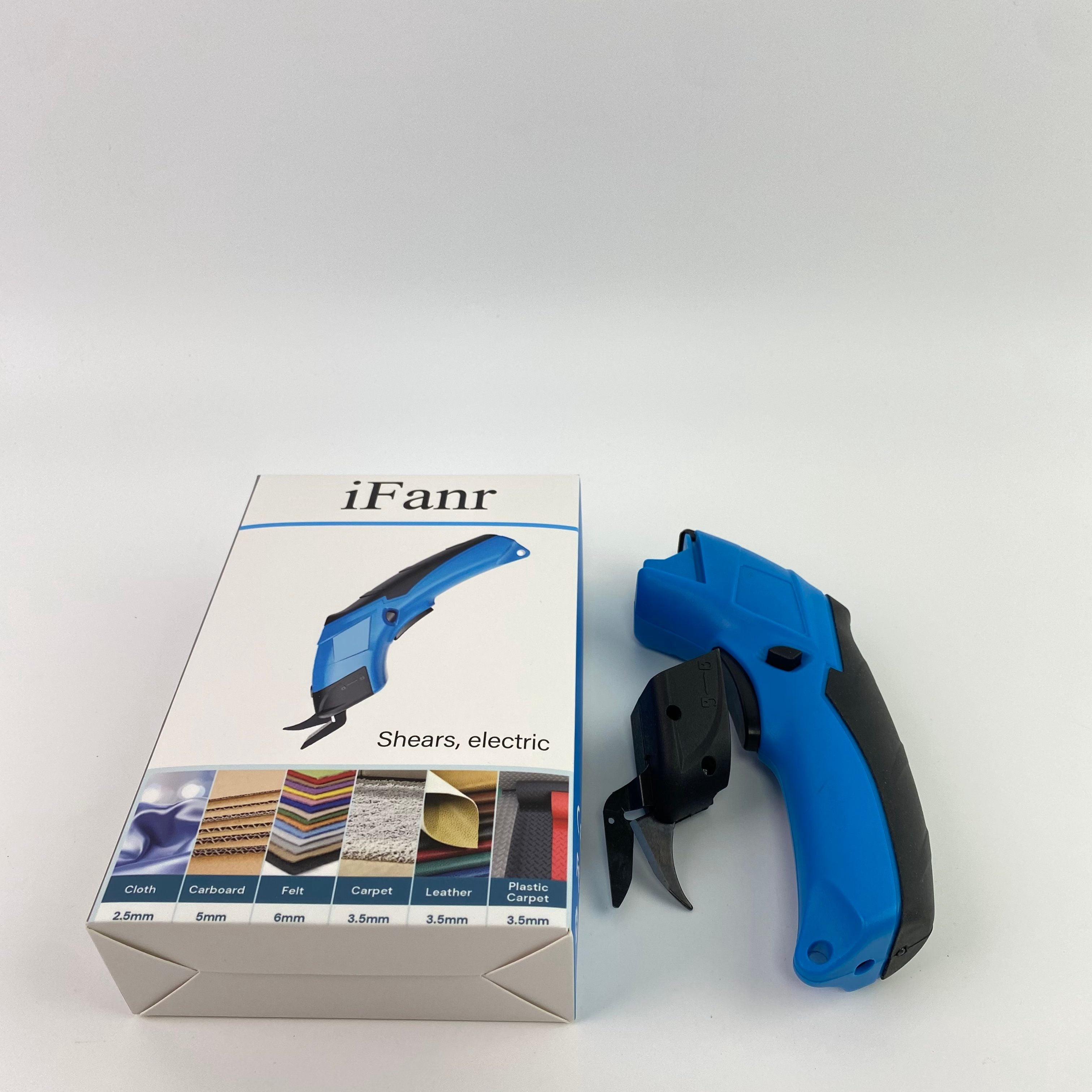 iFanr Shears, electric,Electric Scissors, Cardboard Cutter, 4V Electric Cardboard Cutter, Cordless Fabric Scissors, Electric Box Cutter with a Replacement Blade