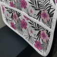 thumbnail image 3 of Tropical Microwave Oven Cover, Pink White Hibiscus Flowers on Monochromatic Background of Leaves, Water Resistant Organizer with Pockets for Kitchen, 36" x 12", Charcoal Grey Magenta, by Ambesonne, 3 of 4