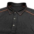 thumbnail image 5 of Mens Short Sleeve Golf Shirts Muscle Fit Quick Dry 3 Button Collared Athletic Performance T-Shirts Contrast Stitching Summer Workout Tops Father's Day Gift, 5 of 5