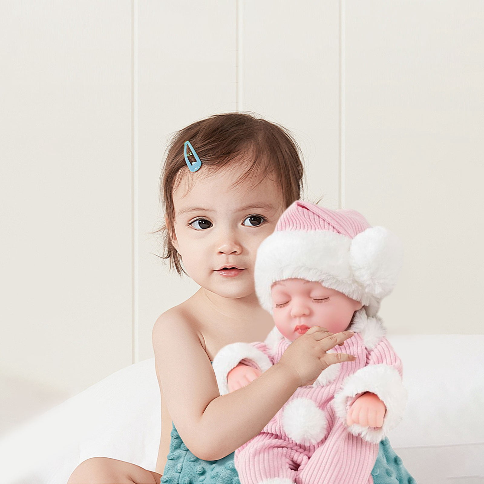 SPOORYYO Reborn Vinyl Companion Doll Soothing Plush Playmate for Home Decor and Emotional Comfort Brings Joy and Lasting Friendship