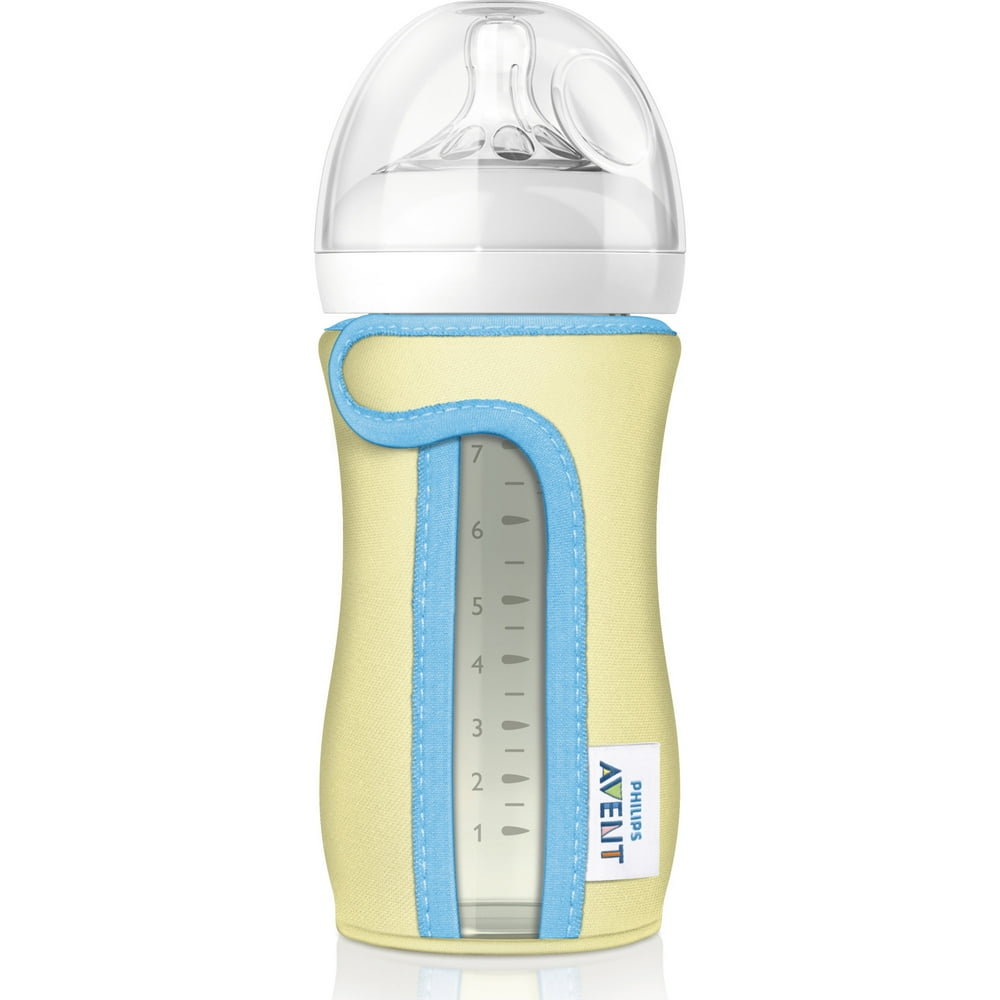 Philips Avent Glass Baby Bottle Sleeve, 8oz, 1pk, Multi Colored, SCF676/01