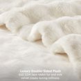 thumbnail image 5 of U by Bedsure Electric Throw Heated Blanket 50"x60", Faux Rabbit Fur Bubble Fleece Heated Throw 6 Heating Levels, 6 Time Settings (Up to 10H), Gifts for Grandma, White, 5 of 10
