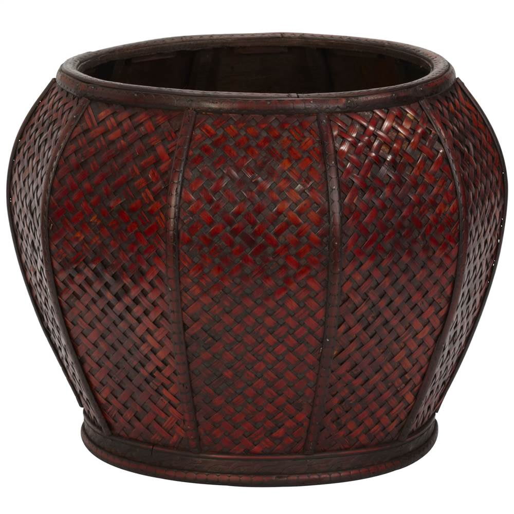 Nearly Natural 2pc Rounded Weave Decorative Planter Set