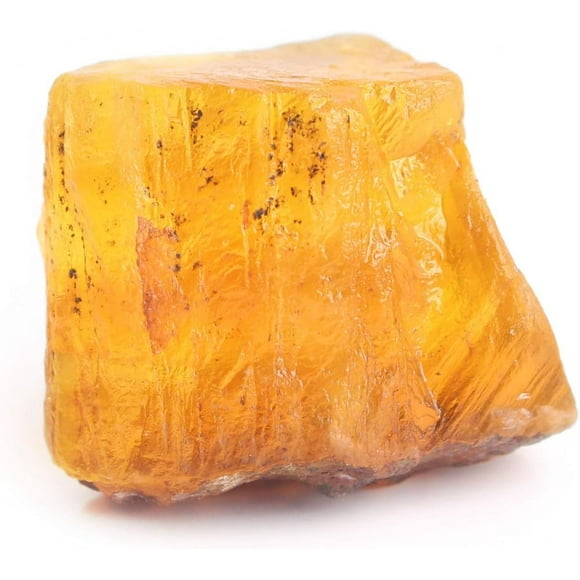 1PC Natural Colorful/Blue/Purple Fluorite Quartz Rough Crystal Reiki Rock Stone Minerals Gems Specimen Gift OLMHCCFFK (Color : Yellow Fluorite, Size : 30 50g)