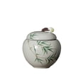 thumbnail image 1 of Hand Painted Sealed Tea Canister Small Portable Ceramic Travel Storage Tea Container, 1 of 7