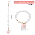 thumbnail image 2 of Uxcell 3pcs Letter Charm Accessories Pearl Chain for Tumbler Cup White/Black/Pink(Letter A), 2 of 6