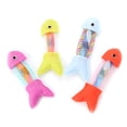 thumbnail image 1 of Flmtop Cartoon Fish Hose Spring Matatabi Bouncing Cat Toy Boredom Relieve Pet Supplies Blue, 1 of 8