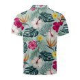 thumbnail image 4 of Men's Golf Shirt Casual Sports V Neck Ribbed Collar Short Sleeve Fashion Casual Solid Color Plain Spring & Summer Regular Fit4XL, 4 of 5