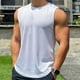 thumbnail image 1 of pstuiky Hombres Tanque, Jersey deportivo informal de cuello redondo de malla de color sólido para hombre, sin mangas, a la moda Chaleco para hombre xxl, 1 of 6