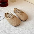 thumbnail image 2 of Djtdsds Kids Knit Closed-Toe Slide Sandals, Soft Non- Shoes Color:Yellow,Size:4.5-5 Years, 2 of 4