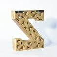 thumbnail image 4 of HANDMADE ECO-FRIENDLY "Z" WOOD ALPHABET LETTER BLOCK FOR WALL MOUNT & TABLE TOP DÉCOR- , Natural-Gold Foil Color, Traditional Design, Letter Block For Study Room, Kids Room, Living Room, Hall, Offices, 4 of 5